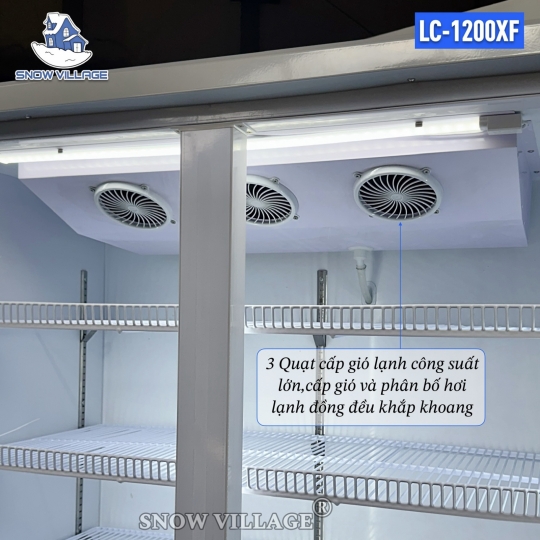 Tủ mát 2 cửa kính 