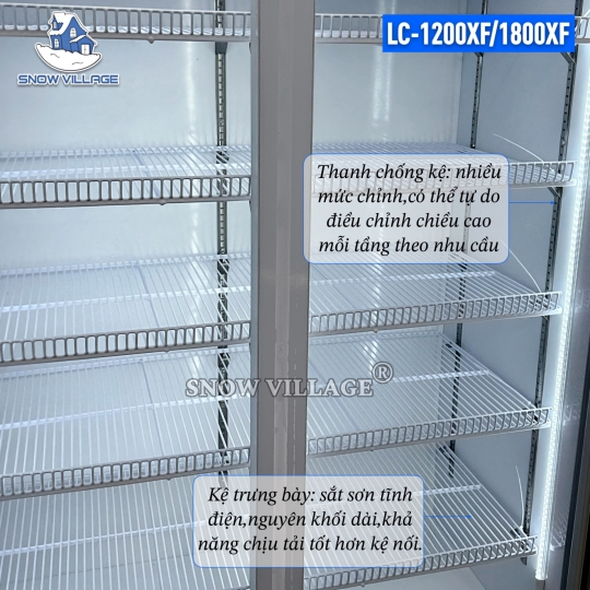 Tủ mát 3 cửa kính 