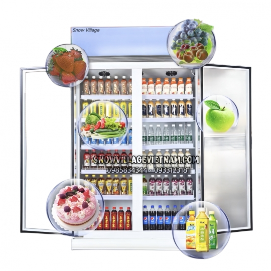 Tủ mát 2 cửa kính cao cấp LC-1260FA