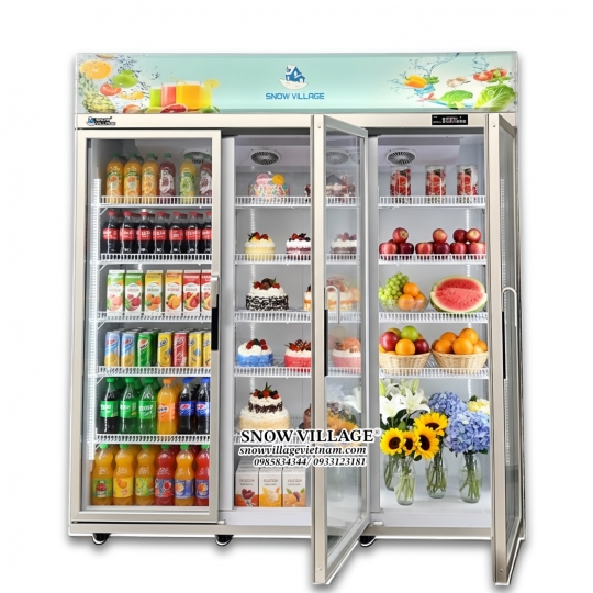 Tủ mát trưng bày 3 cửa (Quạt lạnh) LC-1800AF