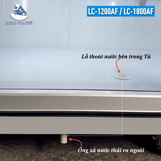 Tủ mát trưng bày 3 cửa (Quạt lạnh) LC-1800AF