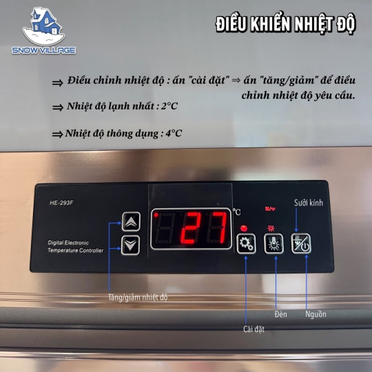 Tủ mát trưng bày 3 cửa (Quạt lạnh) LC-1800AF