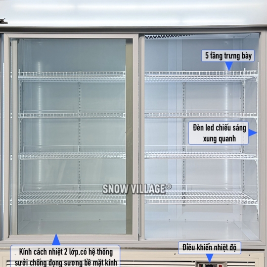 Tủ mát trưng bày cửa lùa LC-1800L