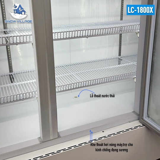 Tủ mát 3 cửa kính LC-1800X
