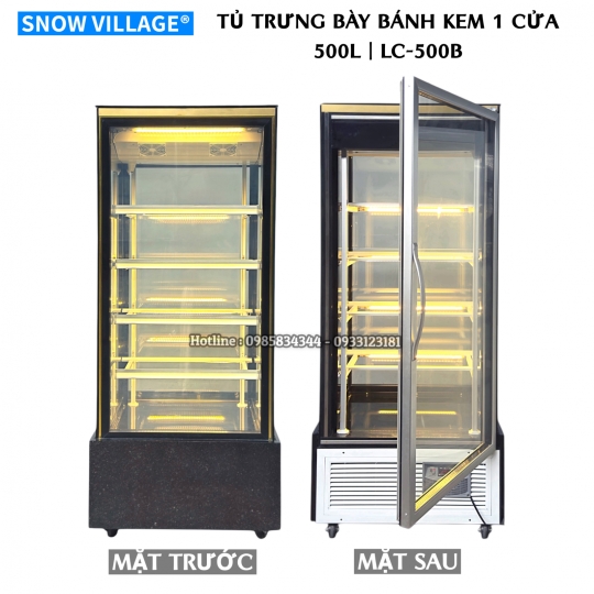 Tủ mát trưng bày bánh kem 1 cửa kính LC-500B