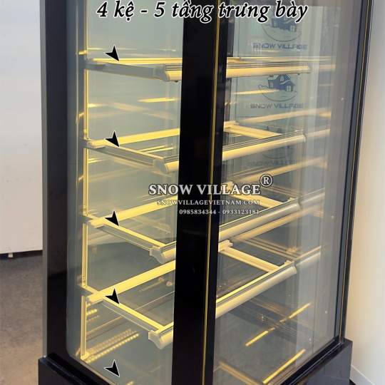 Tủ mát trưng bày bánh kem 1 cửa kính LC-500B