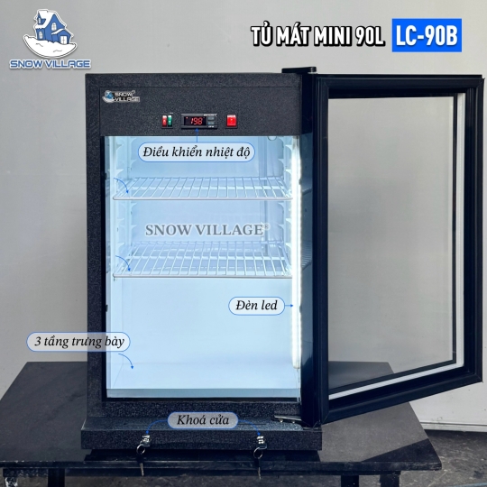 Tủ mát mini 1 cửa kính 90L LC-90B