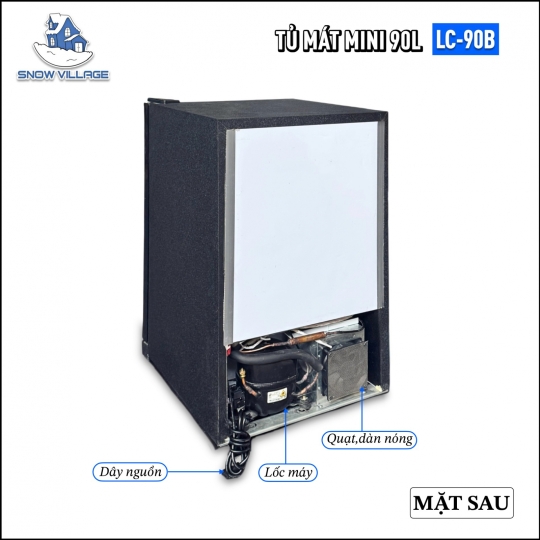 Tủ mát mini 1 cửa kính 90L LC-90B