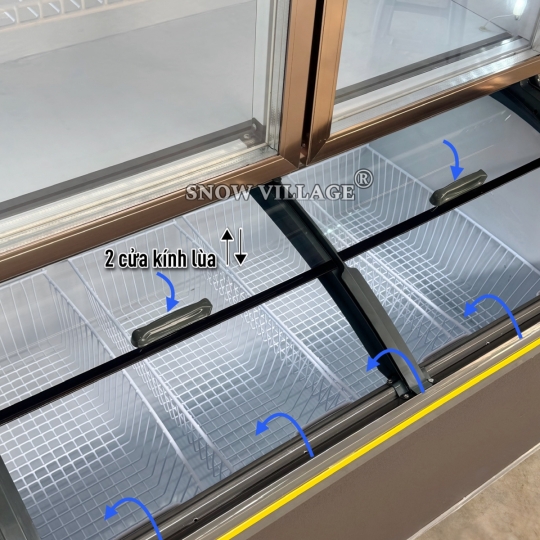 Tủ trưng bày trên mát-dưới đông cao cấp LCD-1198