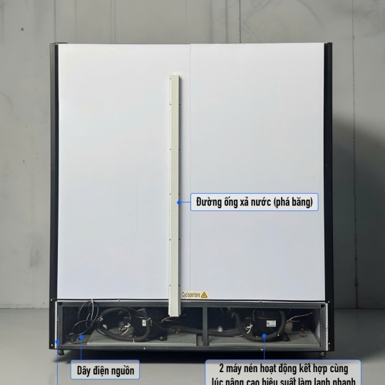 Tủ đông 3 cửa kính (lốc dưới) LD-1860FA