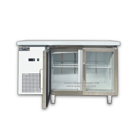 Bàn mát 2 cửa kính 1.2m Quạt lạnh PLO.18L2Q