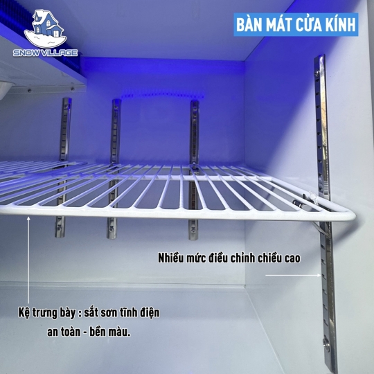 Bàn mát 3 cửa kính 1.8m Quạt lạnh PLO.35L2Q