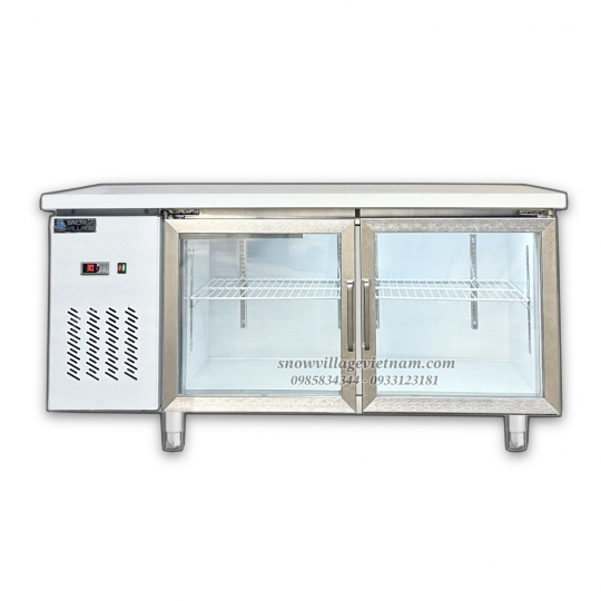 Bàn mát 2 cửa kính 1.5m Quạt lạnh PLO.25L2Q