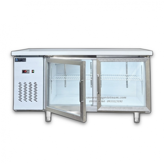 Bàn mát 2 cửa kính 1.5m Quạt lạnh PLO.25L2Q