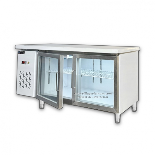 Bàn mát 2 cửa kính 1.5m Quạt lạnh PLO.25L2Q