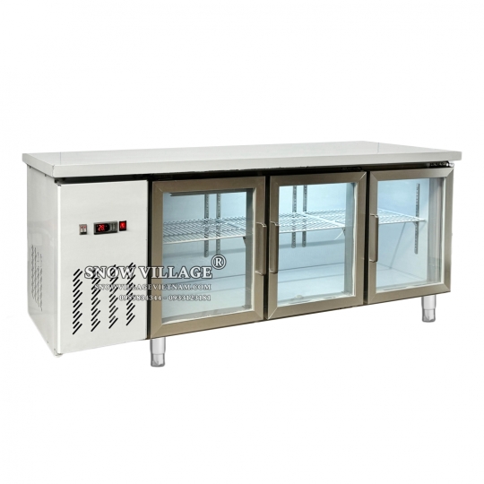 Bàn mát 3 cửa kính 1.8m Quạt lạnh PLO.35L2Q