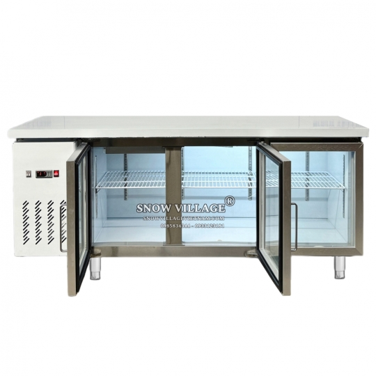 Bàn mát 3 cửa kính 1.8m Quạt lạnh PLO.35L2Q