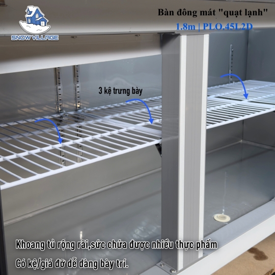 Bàn đông/mát quạt lạnh 1.8m PLO.45L2D