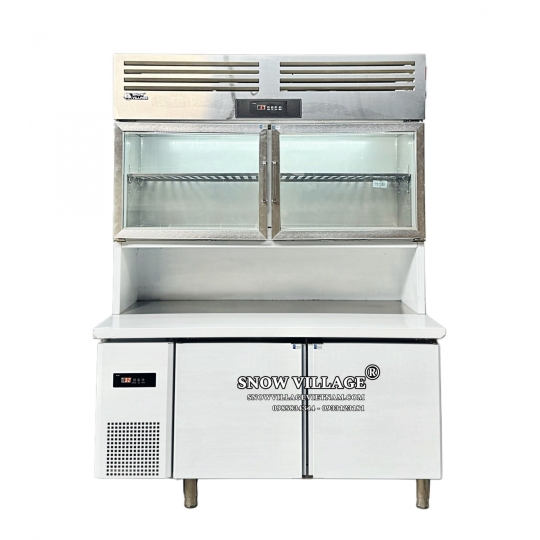 Tủ trên mát - dưới đông inox 1.5m PLRD-15N2B2