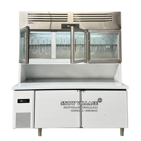 Tủ trên mát - dưới đông inox 1.8m PLRD-18N2B2