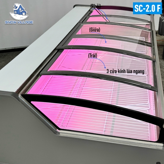 Tủ trưng bày thịt cá tươi 2m SC-2.0 F