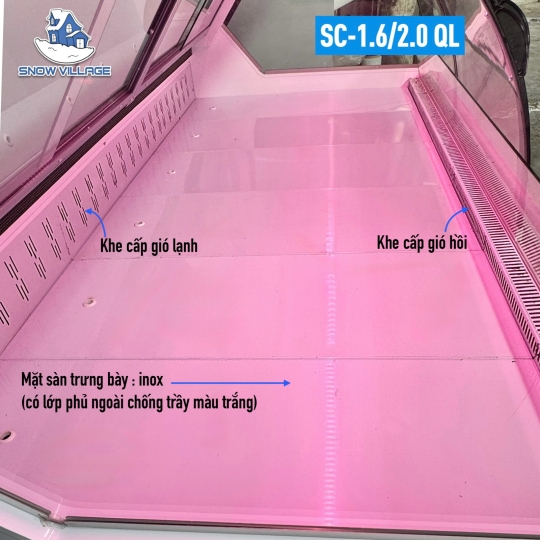Tủ mát trưng bày-bảo quản thịt tươi 2m SC-2.0 QL