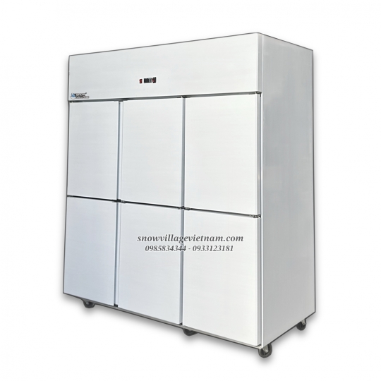 Tủ đông 6 cánh inox Quạt lạnh SLLDZ4-1300LD