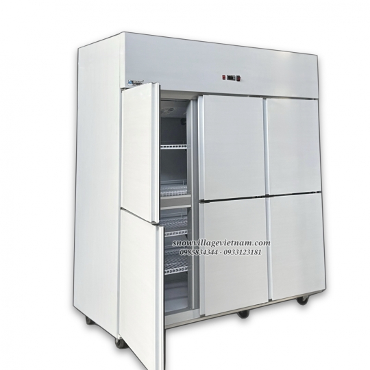 Tủ đông 6 cánh inox Quạt lạnh SLLDZ4-1300LD