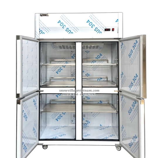 Tủ đông 4 cửa inox 304