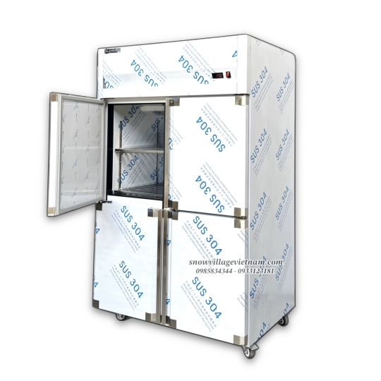 Tủ đông 4 cửa inox 304