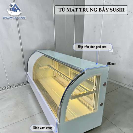 Tủ mát trưng bày sushi,bánh ngọt 1.5m SS-1.5