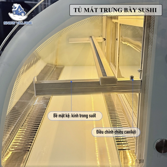 Tủ mát trưng bày sushi,bánh ngọt 1.5m SS-1.5