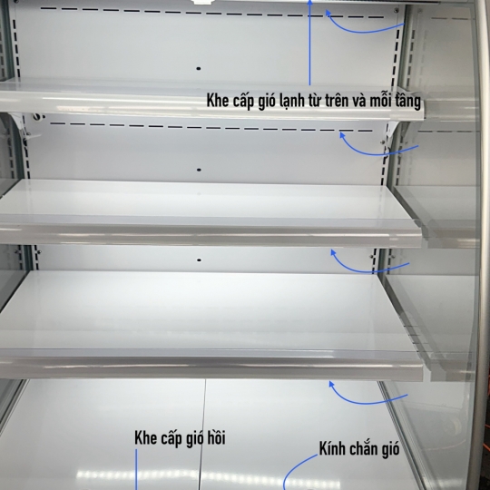 Tủ mát trưng bày siêu thị 0.9m XC-ZC-0.9