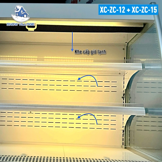 Tủ mát trưng bày siêu thị 1.2m XC-ZC-1.2