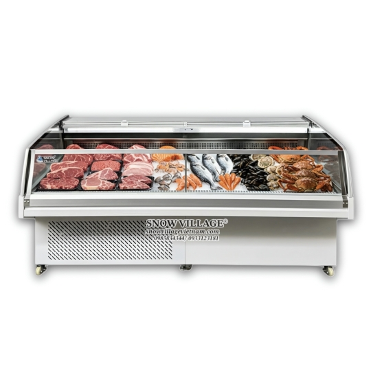 Tủ mát trưng bày thịt dạng hở trên 1.6m XF-1.6