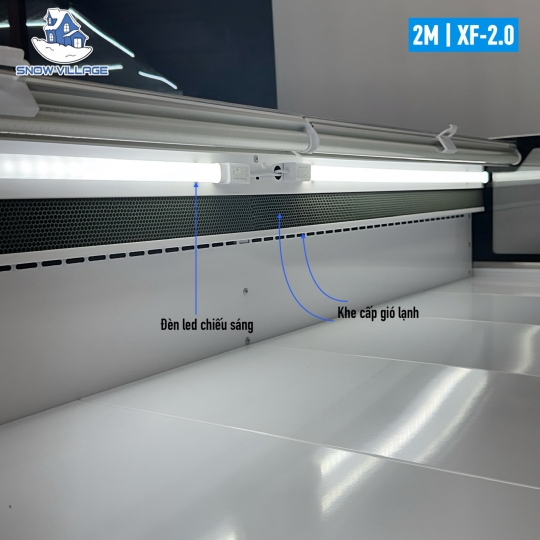 Tủ mát trưng bày thực phẩm màn kéo  XF-2.0