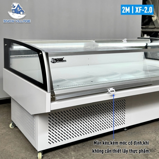 Tủ mát trưng bày thực phẩm màn kéo  XF-2.0