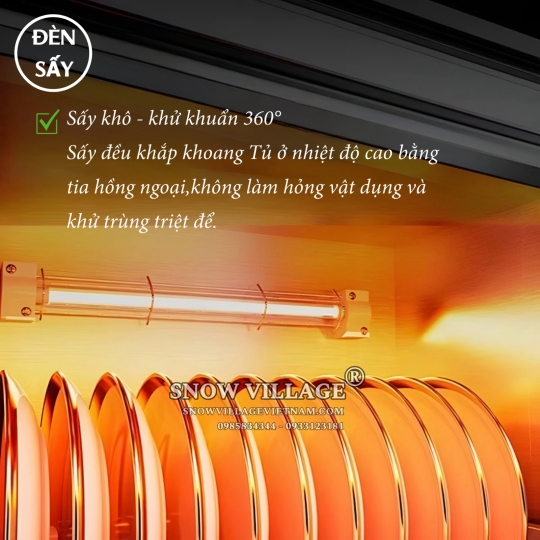 Tủ sấy tiệt trùng chén ly  YTP-380B