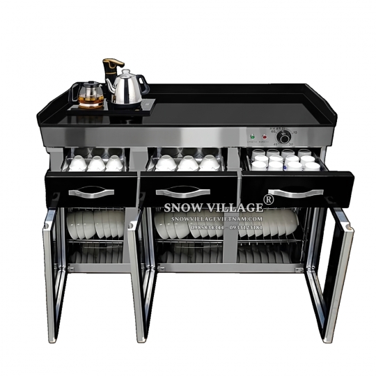 Tủ sấy chén đĩa 2 cửa kính YTP-850