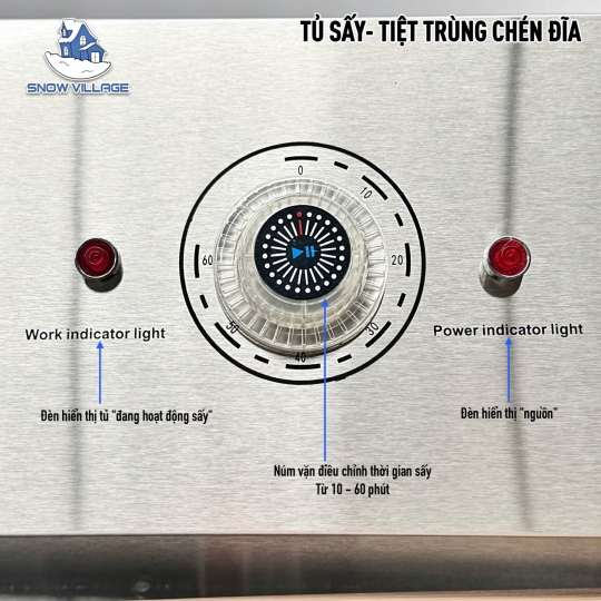 Tủ sấy-tiệt trùng chén ly 2 cửa YTP-910