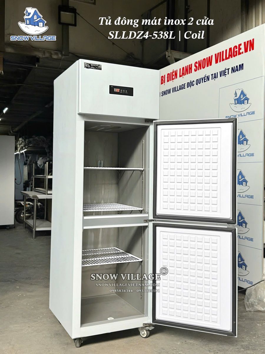 Tủ đông 2 cửa Inox SLLDZ4-538L