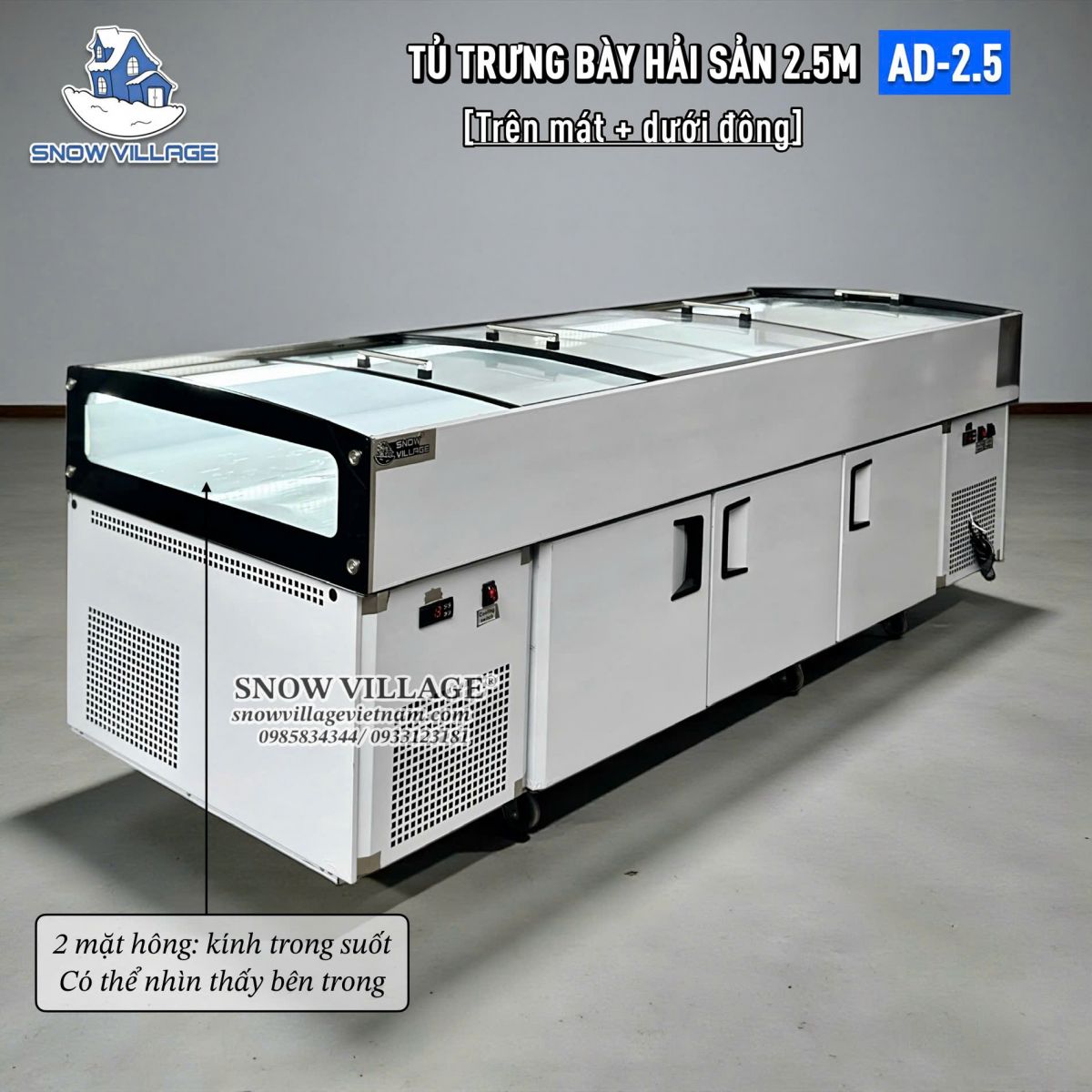 Tủ trưng bày hải sản AD-2.5