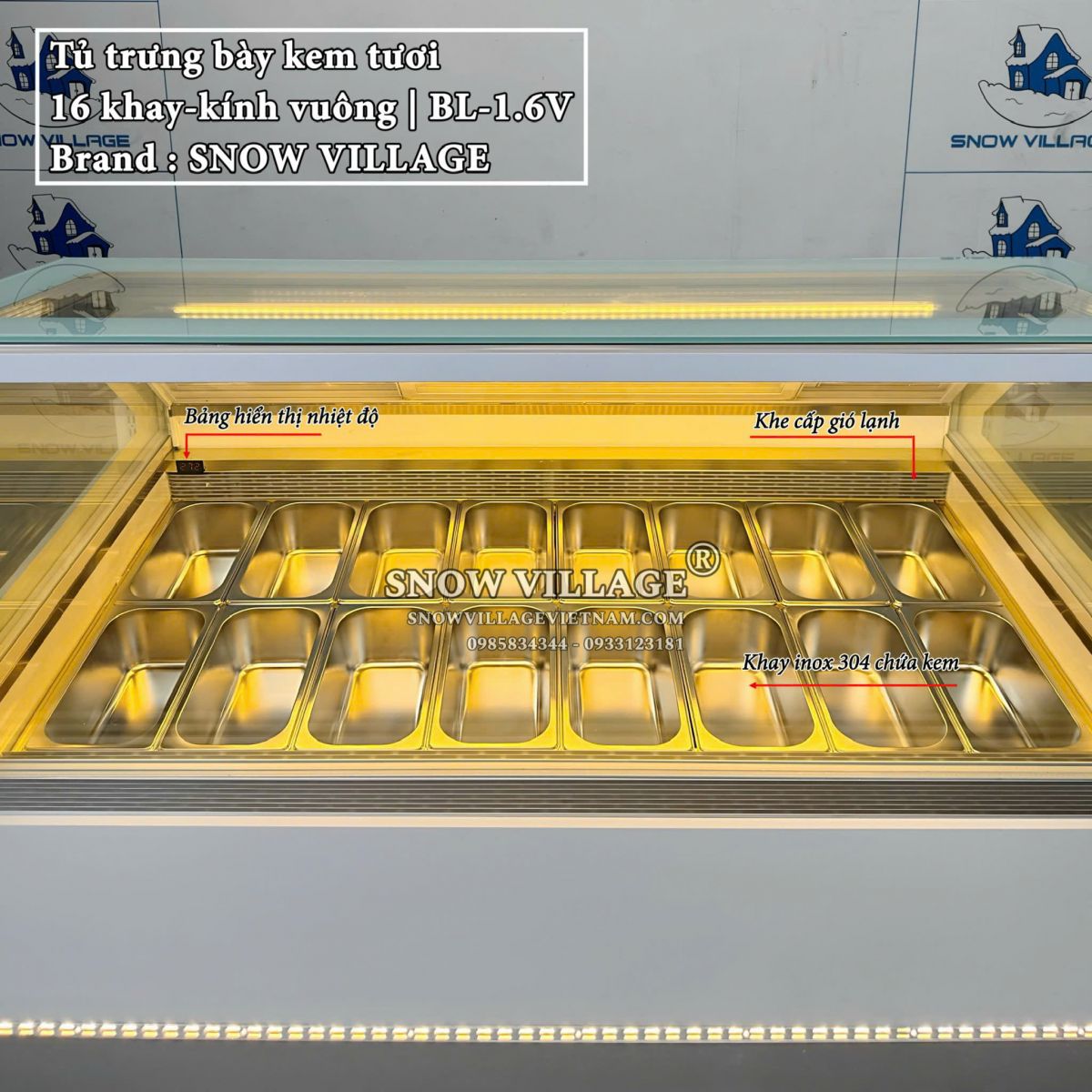 Tủ đông trưng bày kem tươi BL-1.6V 