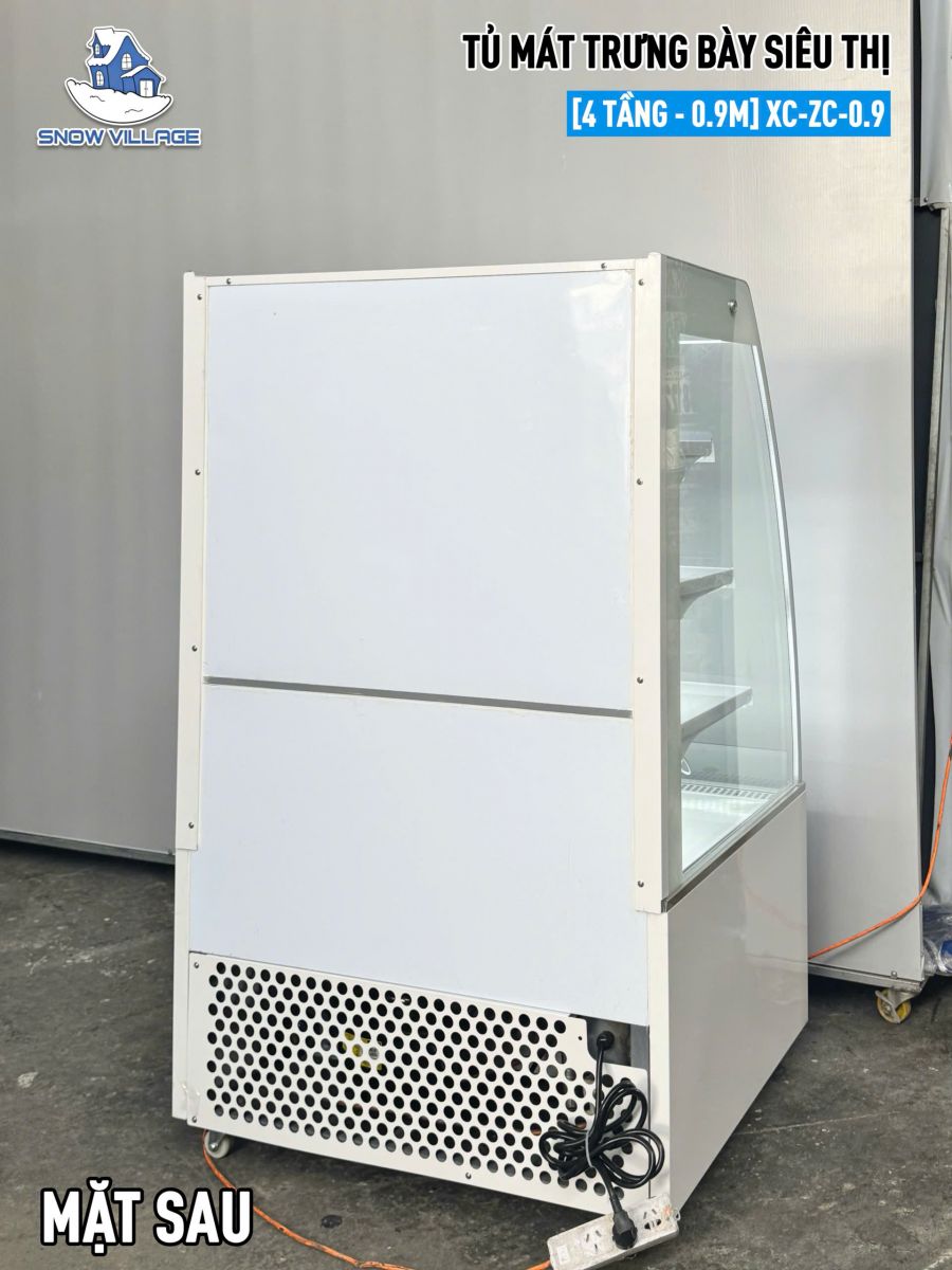 Mặt Sau Tủ Mát Trưng Bày Siêu Thị XC-ZC-0.9