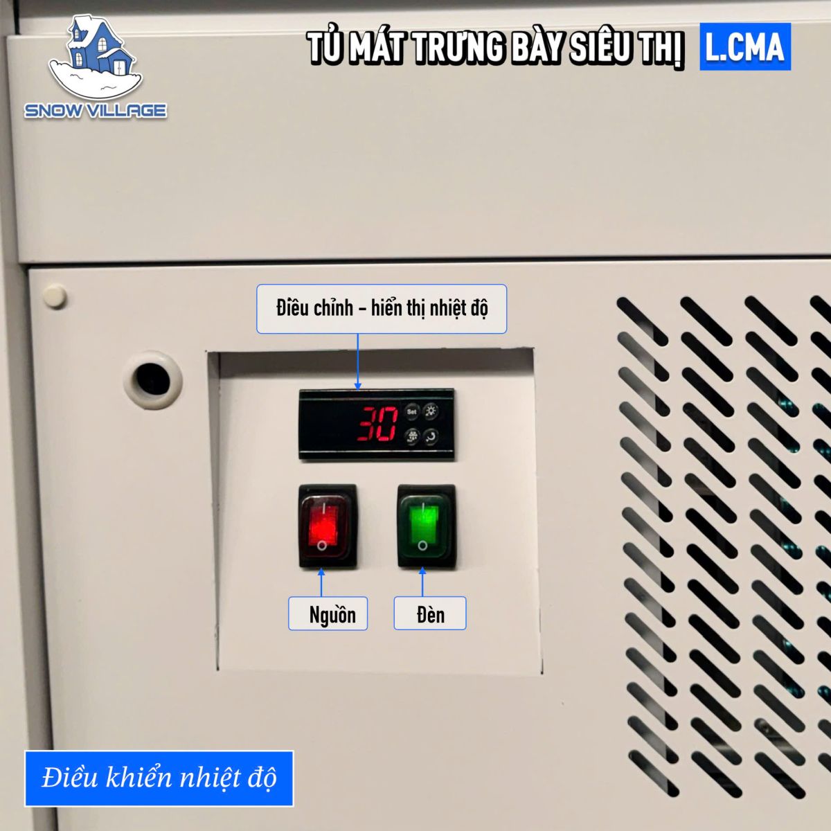Tủ mát trưng bày siêu thị L.CMA-1.5
