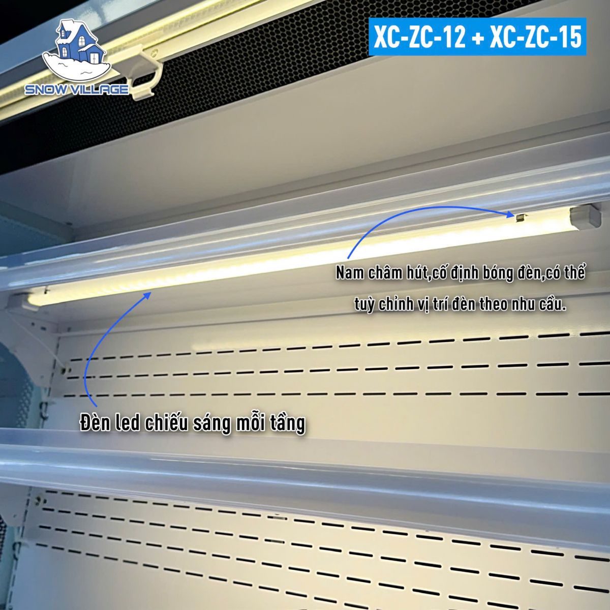 Tủ mát trưng bày siêu thị XC-ZC-1.2