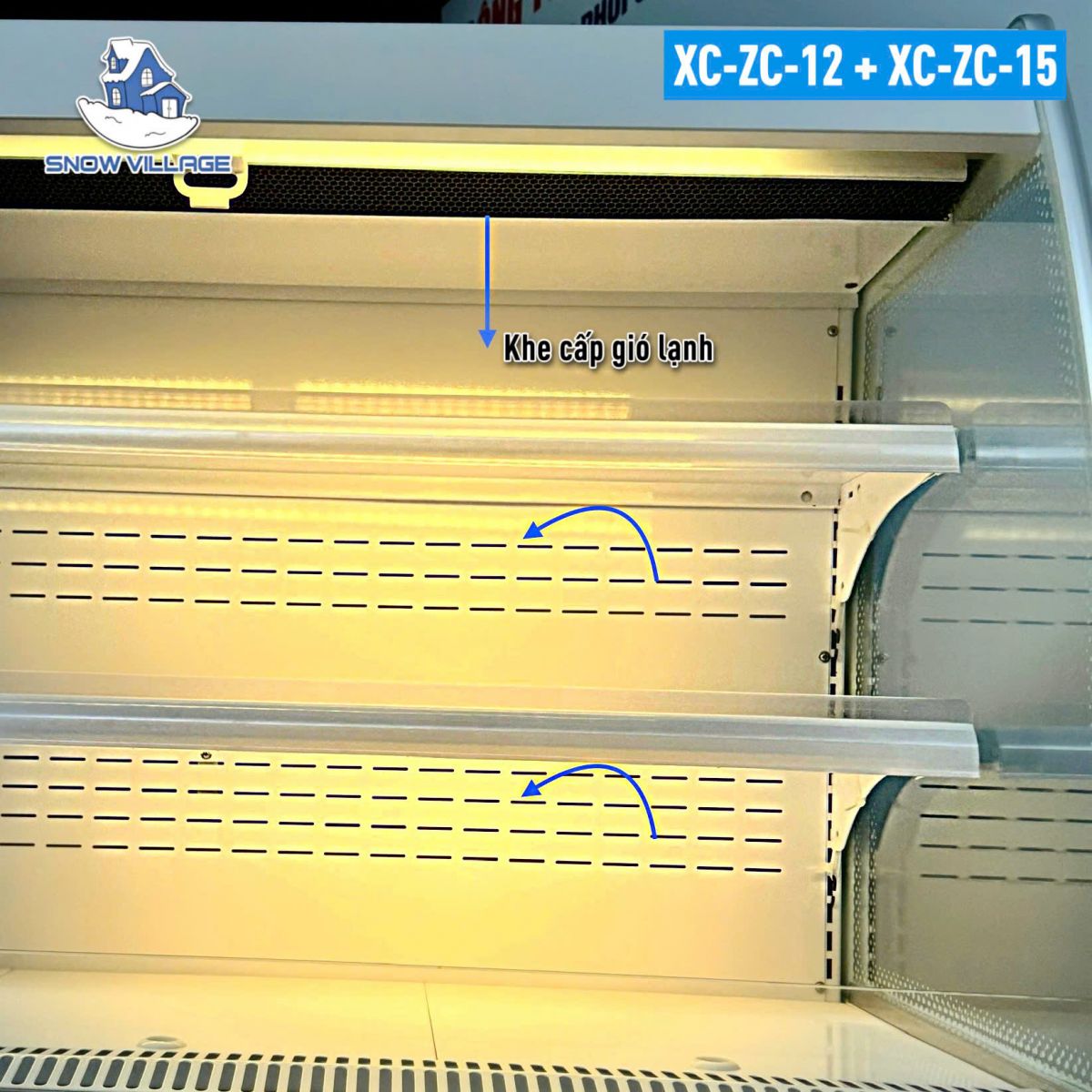 Tủ mát trưng bày siêu thị XC-ZC-1.2