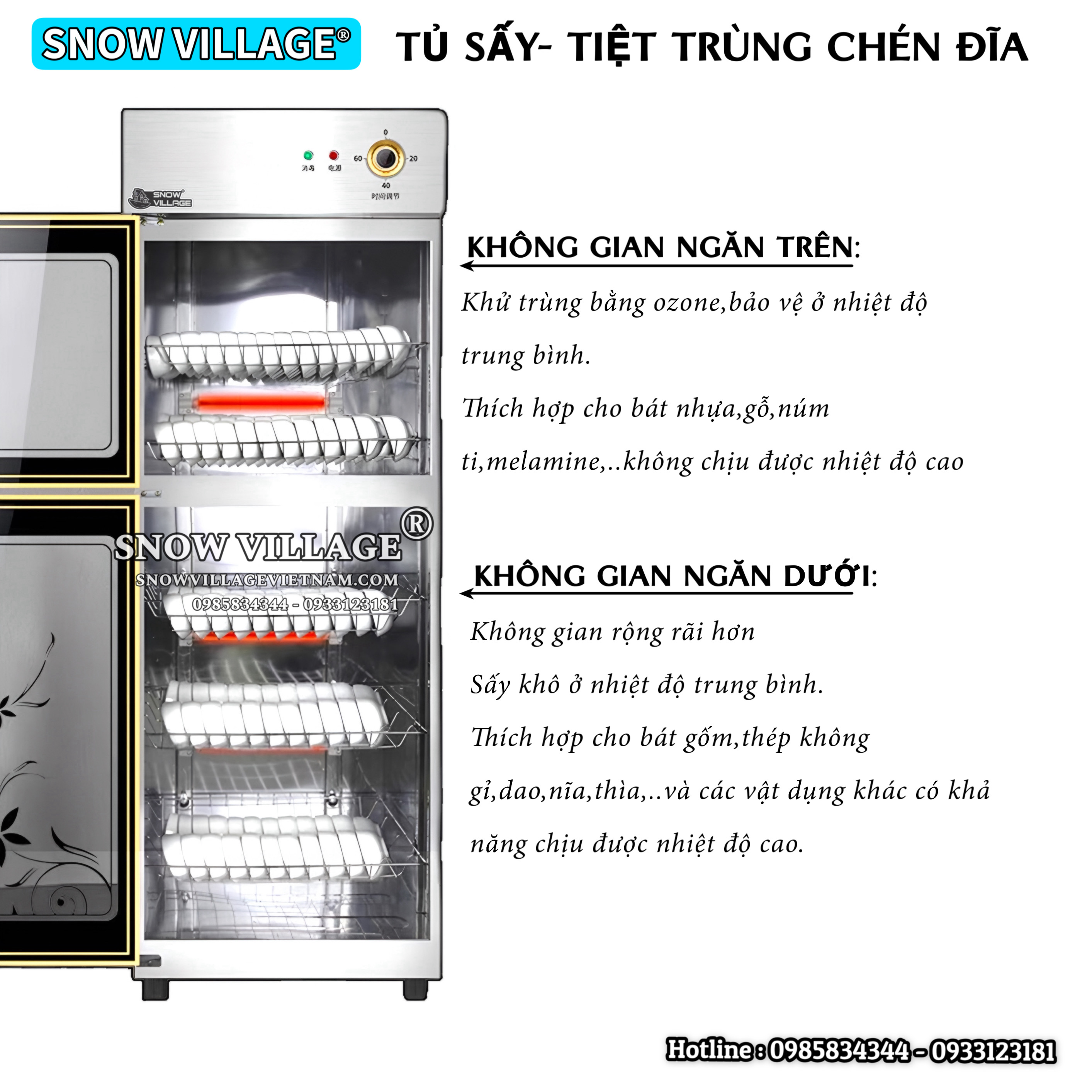 Tủ Sấy Chén Đĩa YTP-380B