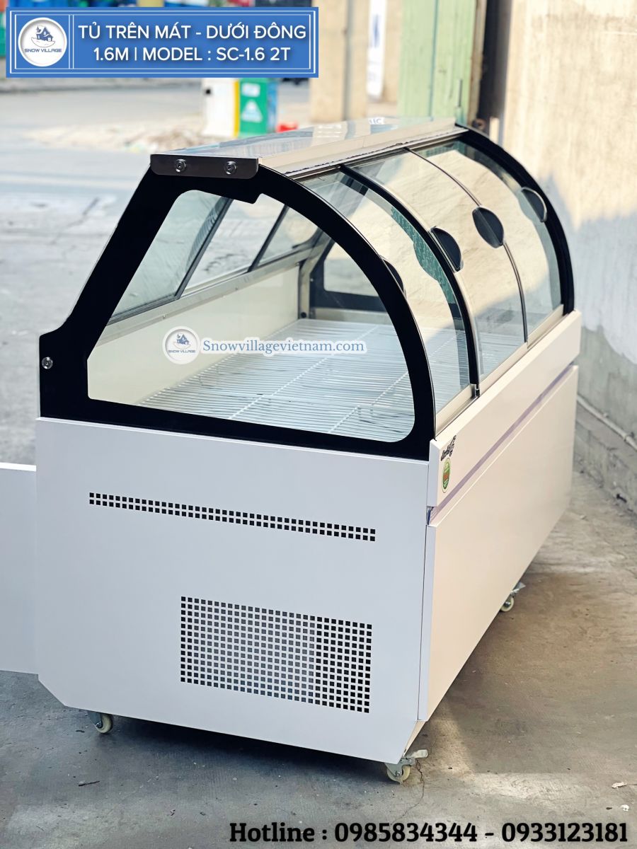 Tủ trưng bày thịt tươi trên mát dưới đông SC-1.6 2T