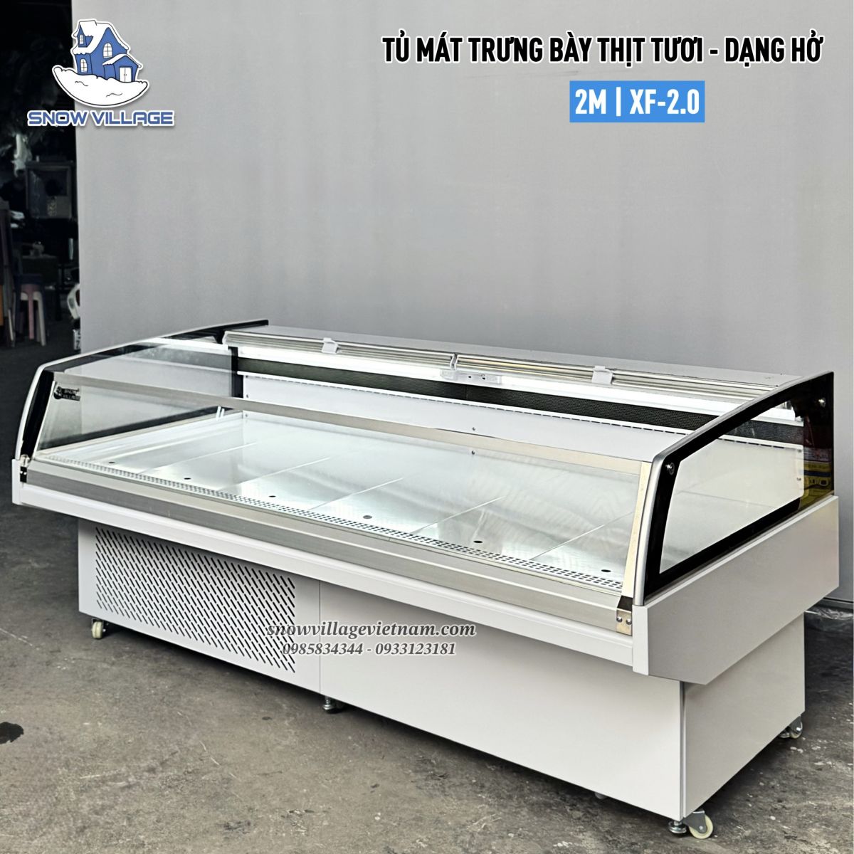 Tủ mát trưng bày thực phẩm có màn kéo XF-2.0